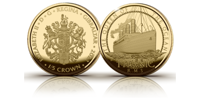 La pièce Titanic en or massif de 1/10 Oz