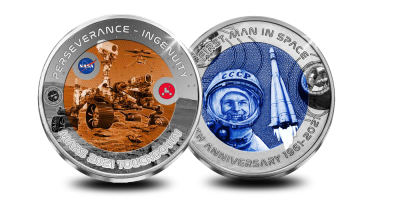 Votre ensemble de pièces en titane en l'honneur de 60 ans de voyages dans l'espace 