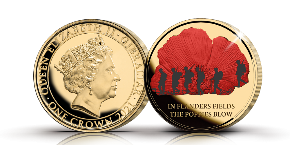 pièce commémorative plaquée or Fairmined en l'honneur du Jour de l'Armistice pièce commémorative plaquée or Fairmined en l'honneur du Jour de l'Armistice