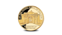 Pièce commémorative Edition Limitée : La Porte de Menin en or de 9 carats.