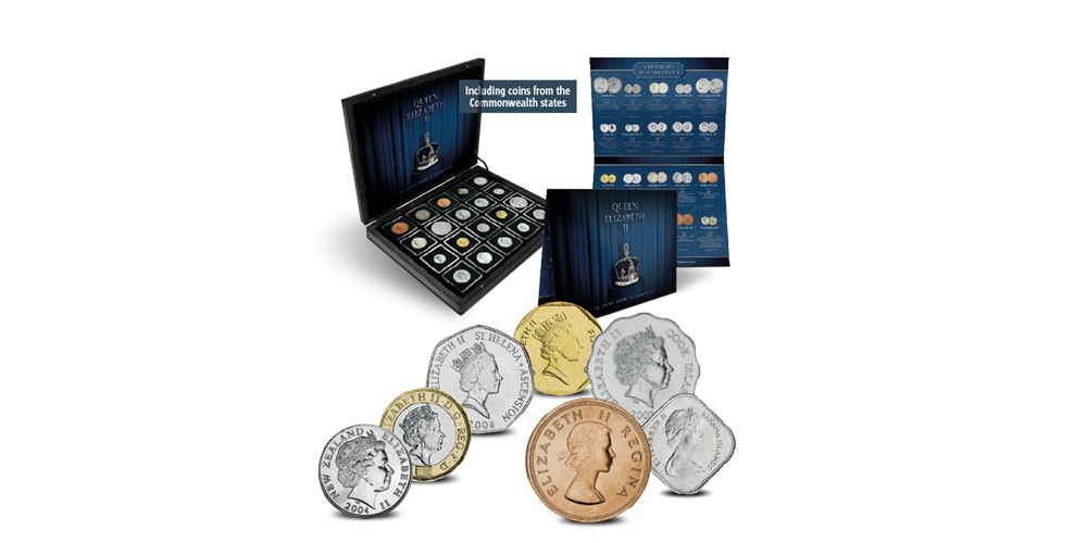 Premium QEII coin set