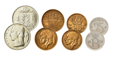 Quatre pièces belges historiques 
