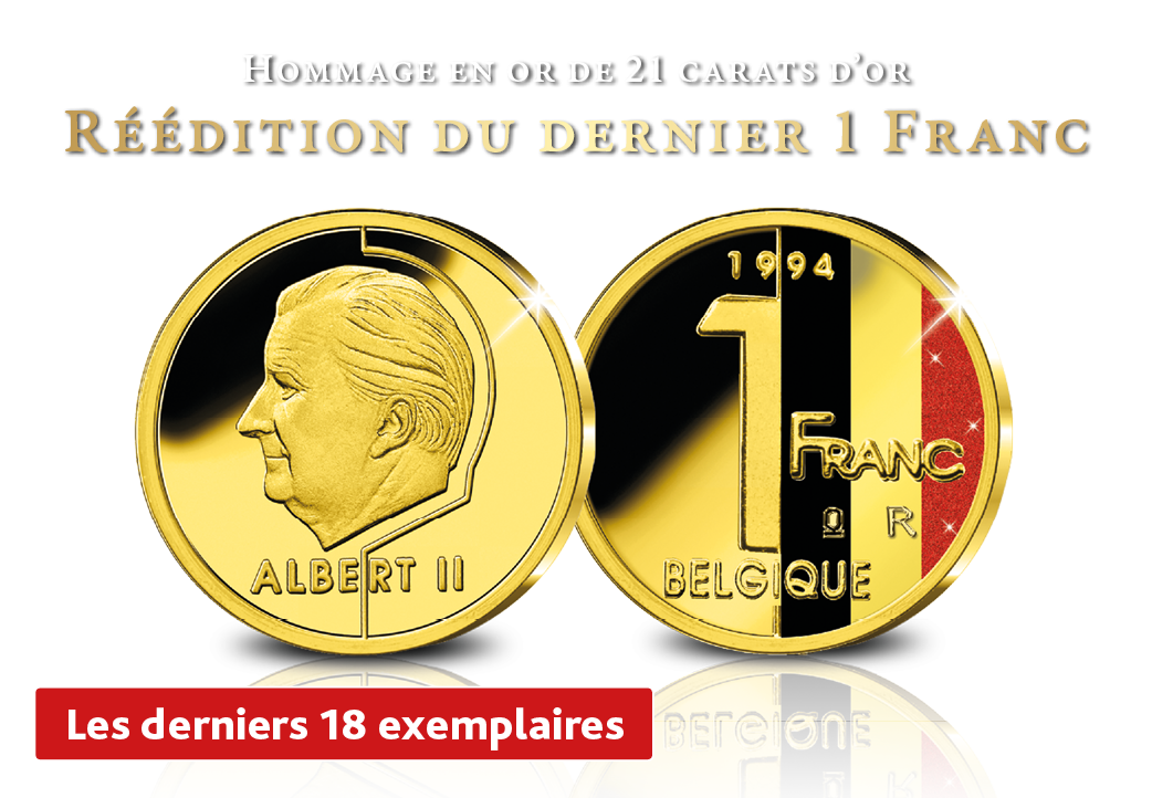 Reproduction des 1 Franc Roi Albert II 1994 