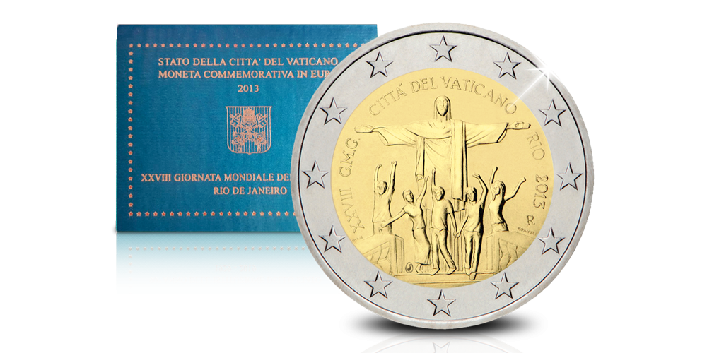 De la Cité du Vatican - Piece commémorative de 2 € De la Cité du Vatican - Piece commémorative de 2 €
