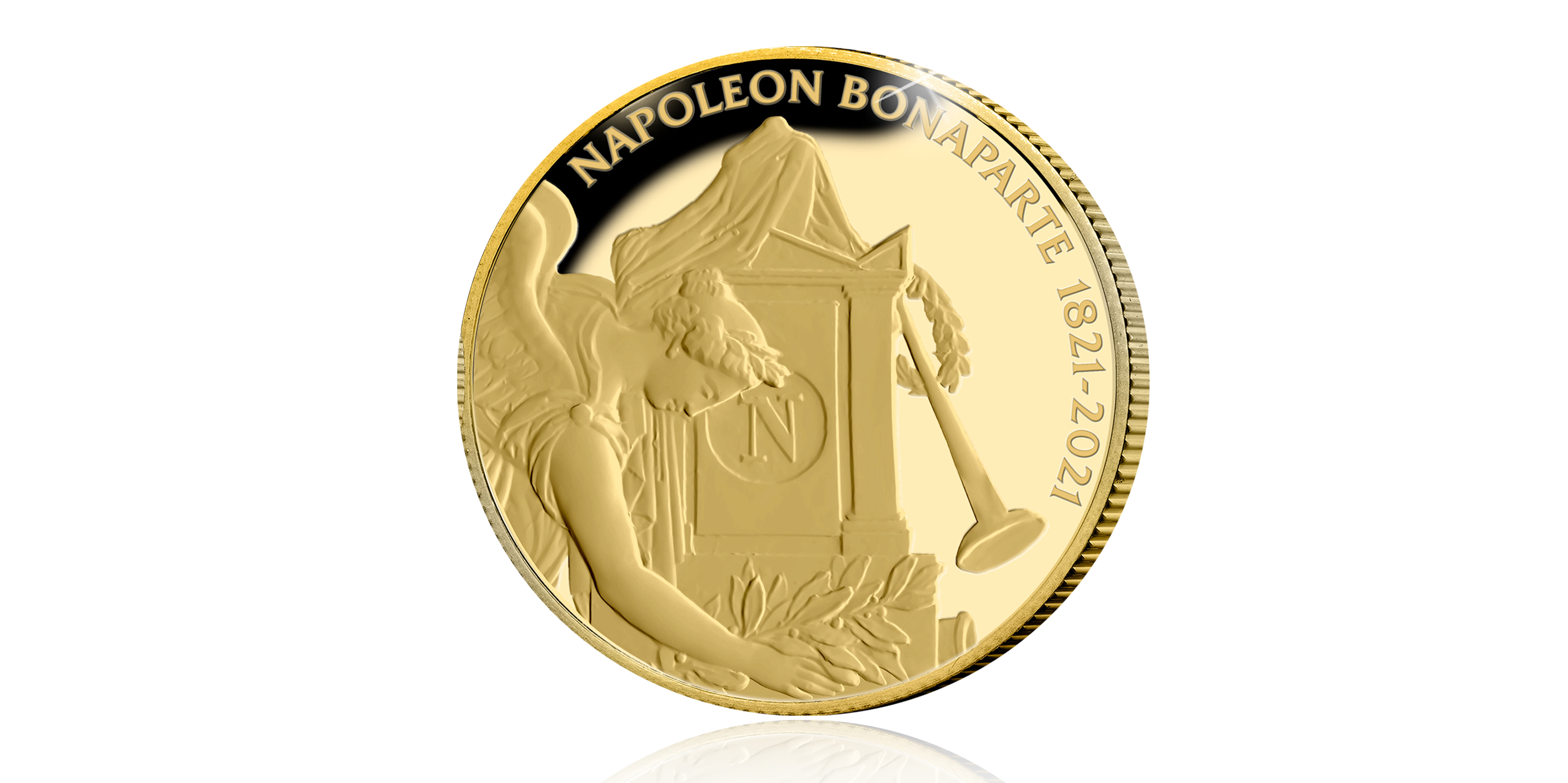 Commémorez le 200e anniversaire de la mort de Napoléon Bonaparte avec une pièce en or 24 carats avers