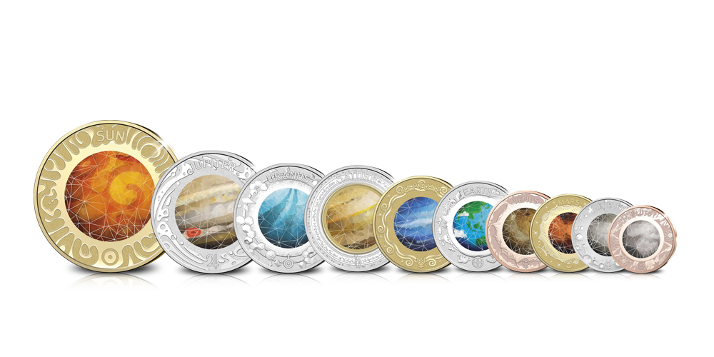 Votre 10 pièces planétaires en blister officiel Votre 10 pièces planétaires en blister officiel