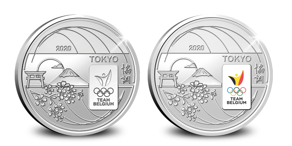 -5-Euro-Olympic-Tokyo-Relief-en-kleur-los-vz -5-Euro-Olympic-Tokyo-Relief-en-kleur-los-vz