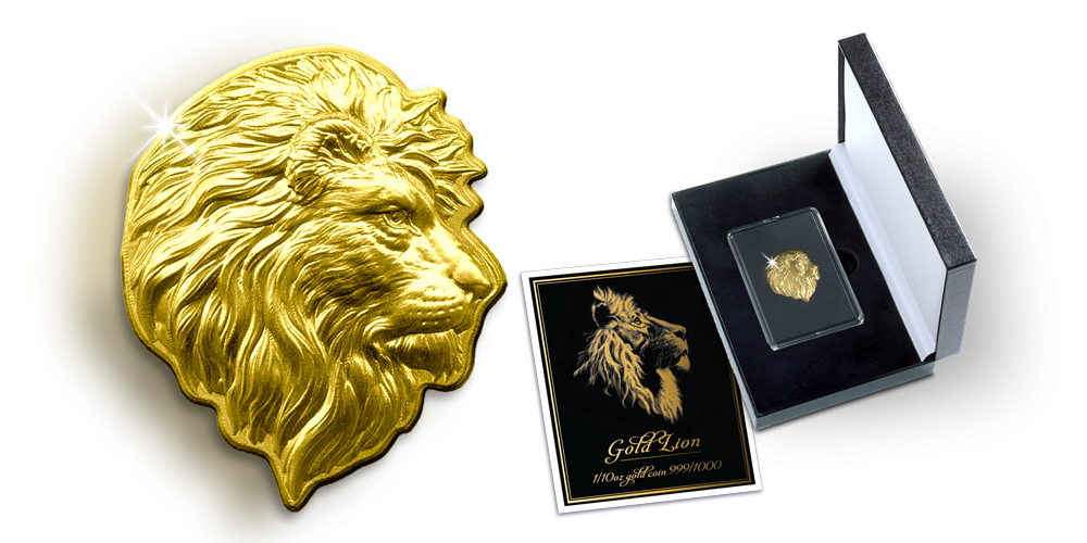 Unieke munt ter ere van de leeuw, het dier dat staat voor kracht, moed en ridderlijke deugden in de heraldiek