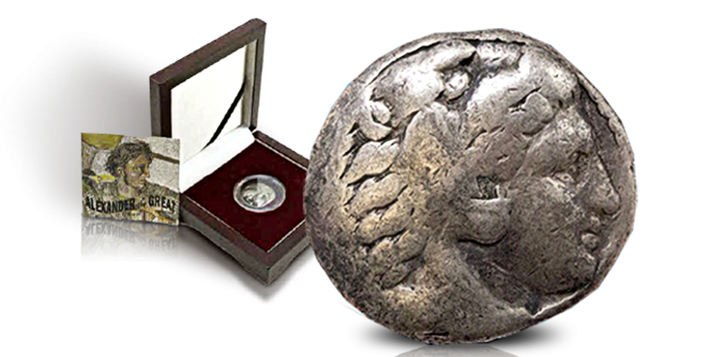 Tetradrachm d'argent d'Alexandre le Grand le plus grand général de tous les temps Tetradrachm d'argent d'Alexandre le Grand le plus grand général de tous les temps