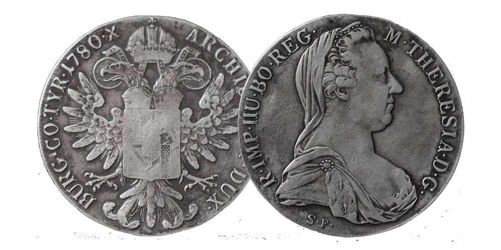 Belle pièce du monde en argent massif de Marie-Thérèse Belle pièce du monde en argent massif de Marie-Thérèse