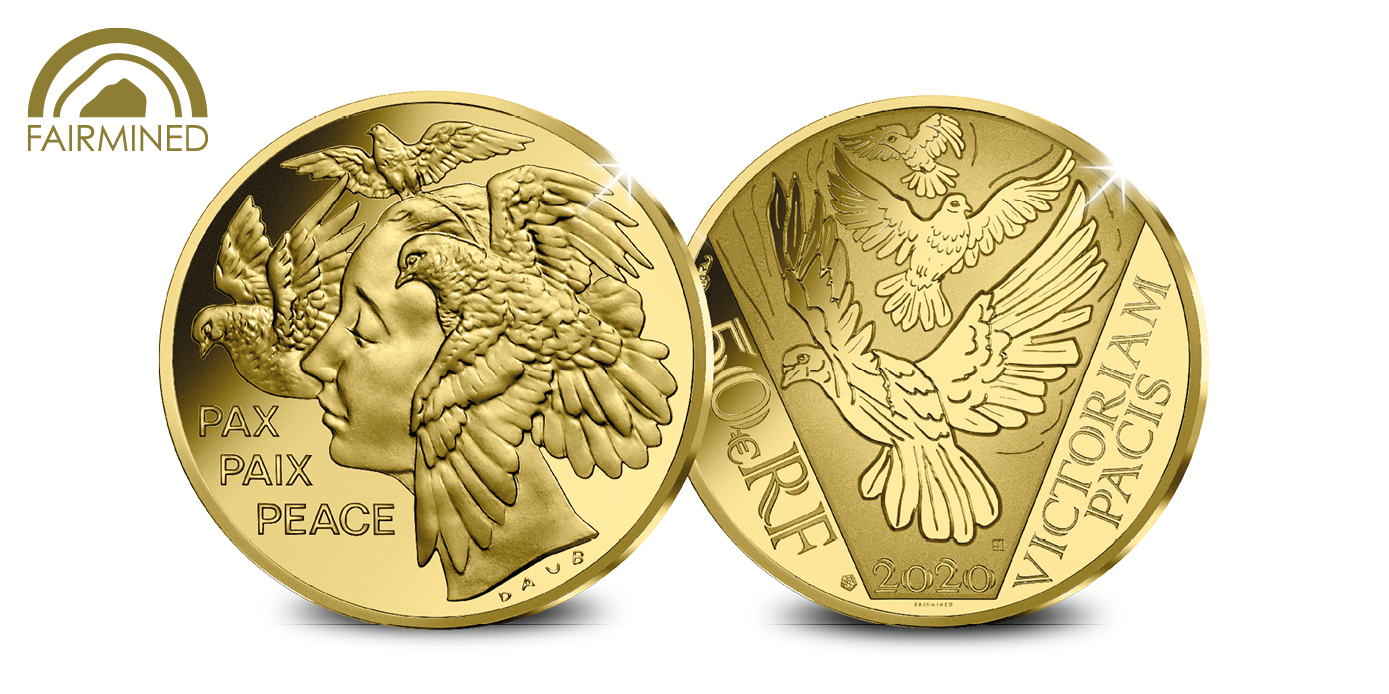 Pièce commémorative de prestige en or pur Fairmined 1/4 oz Pièce commémorative de prestige en or pur Fairmined 1/4 oz