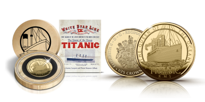 La pièce Titanic en or massif de 1/5 Oz