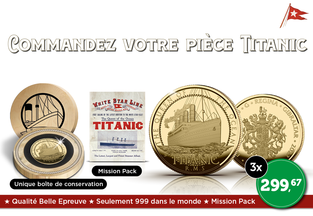 Hommage en or massif - Titanic – Queen of the Ocean 