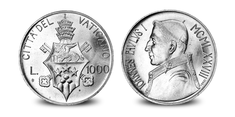Ensemble Trois Papes en argent