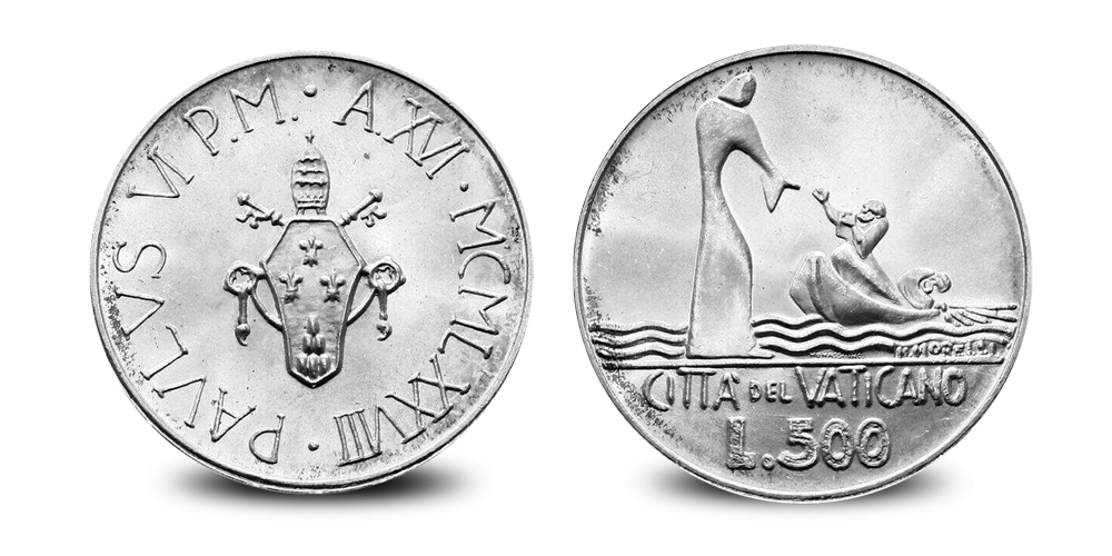 Ensemble Trois Papes en argent