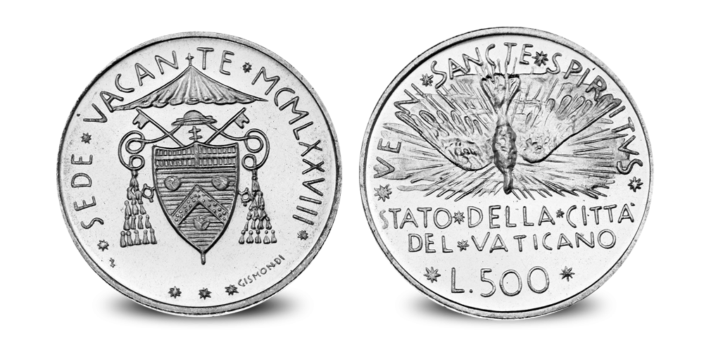 Ensemble Trois Papes en argent