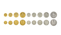  L'un des derniers ensembles complets de pièces de monnaie de l'Union soviétique