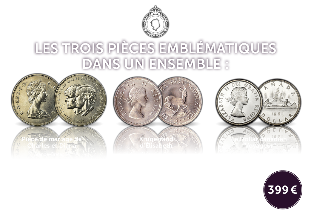 Pièces emblématiques du règne d'Elizabeth II