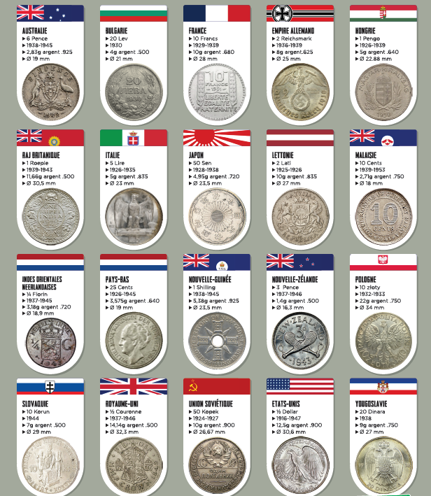  pieces seconde guerre mondiale